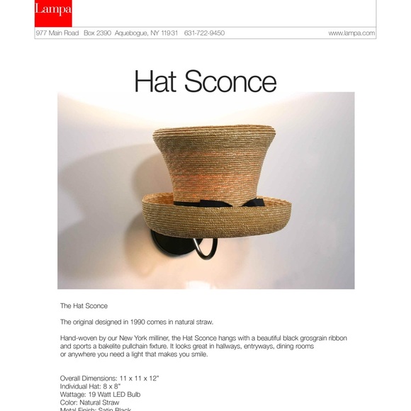 Vintage “Mad Hatter” Wall Sconce. - Picture 2 of 2